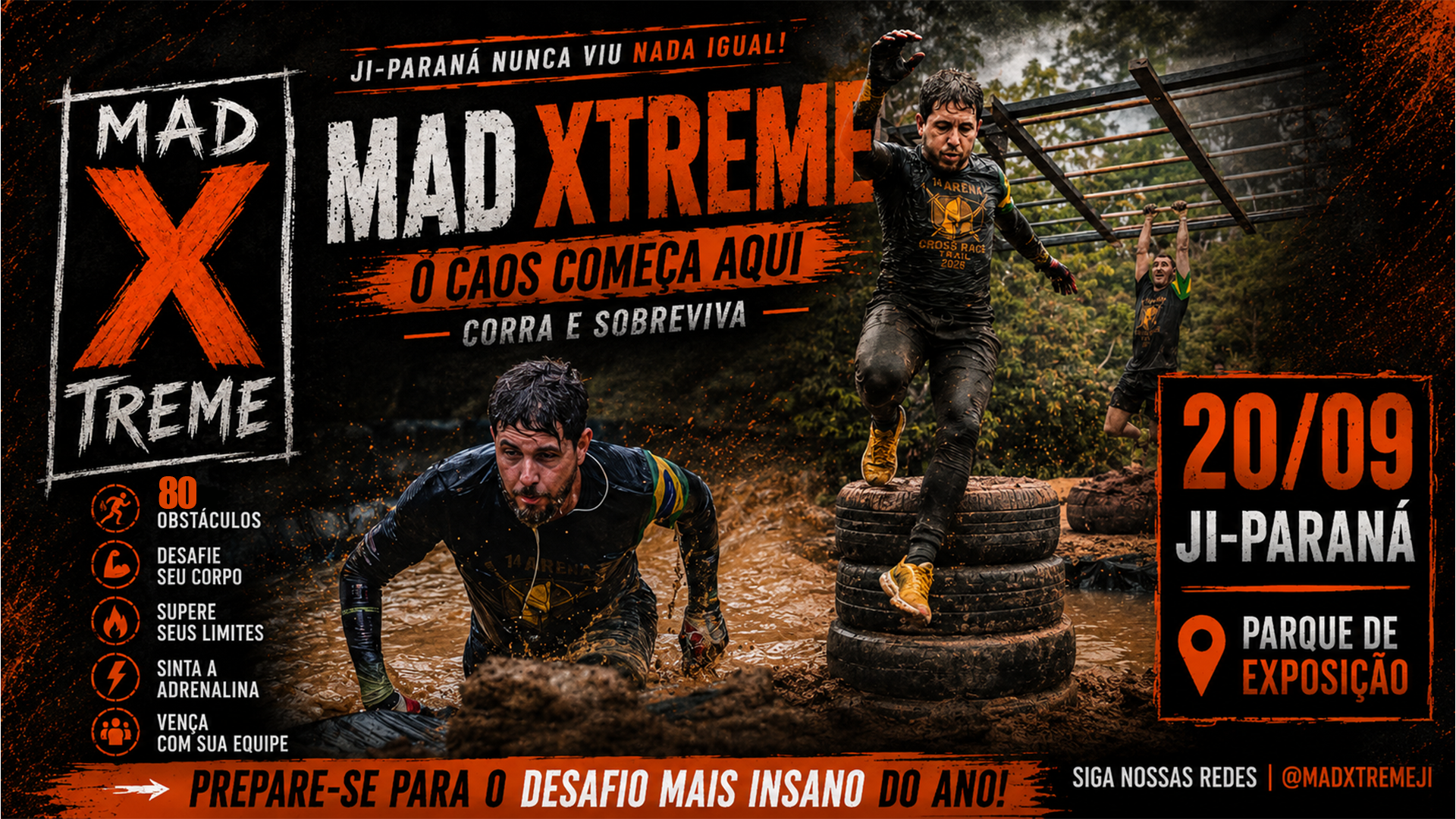 CORRIDA DE OBSTACULO MAD X TREME